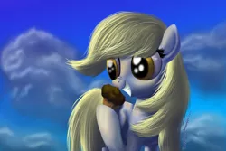 Size: 3000x2000 | Tagged: safe, artist:deathpwny, derpibooru import, derpy hooves, pegasus, pony, female, food, mare, muffin