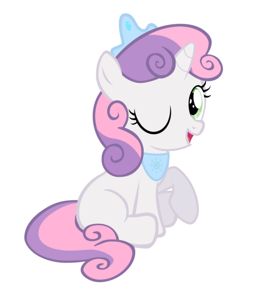 Size: 6000x6652 | Tagged: safe, artist:piolet231, derpibooru import, sweetie belle, pony, unicorn, absurd resolution, female, filly, one eye closed, open mouth, princess, simple background, solo, transparent background, vector