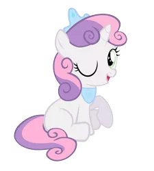 Size: 6000x6652 | Tagged: safe, artist:piolet231, derpibooru import, sweetie belle, pony, unicorn, absurd resolution, female, filly, one eye closed, open mouth, princess, simple background, solo, transparent background, vector