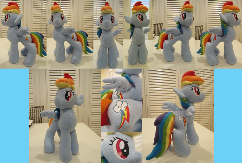 Size: 2300x1550 | Tagged: artist:mylittlezombie, derpibooru import, irl, photo, plushie, rainbow dash, safe, solo