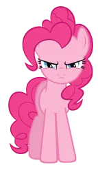 Size: 2549x4445 | Tagged: angry, artist:kired25, derpibooru import, glare, pinkie pie, safe, simple background, solo, transparent background, vector