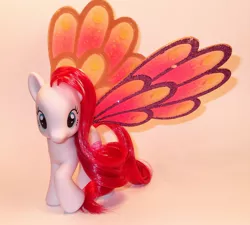 Size: 1024x921 | Tagged: safe, artist:shadow1085, derpibooru import, official, diamond rose, pony, brushable, glimmer wings, irl, photo, solo, toy