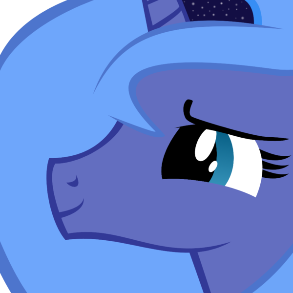 Size: 1000x1000 | Tagged: artist:spinnyhat, close-up, derpibooru import, princess luna, s1 luna, safe, simple background, solo, transparent background, vector