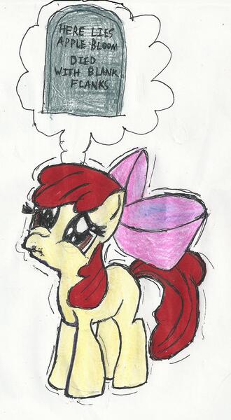 Size: 777x1411 | Tagged: apple bloom, artist:zeldatheswordsman, derpibooru import, greatest fear, safe