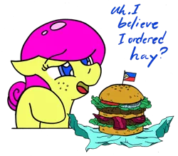 Size: 900x788 | Tagged: safe, artist:wasd999, derpibooru import, oc, unofficial characters only, burger, food, hamburger, philippines