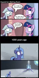 Size: 1041x2052 | Tagged: safe, artist:subjectnumber2394, derpibooru import, princess luna, sapphire joy, twilight sparkle, crystal pony, pony, the crystal empire, comic, crystal empire, moon, s1 luna, to the moon