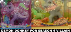 Size: 1121x514 | Tagged: bootleg, demon donkey, derpibooru import, fun neddy lovely, image macro, implied season 4, safe, toy