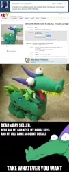 Size: 772x1920 | Tagged: artist:askcrackle, ask, crackle, dead source, derpibooru import, dragon, ebay, irl, photo, plushie, safe, tumblr