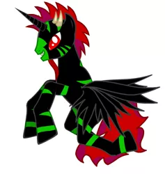 Size: 532x561 | Tagged: safe, derpibooru import, oc, unofficial characters only, alicorn, pony, pony creator, alicorn oc, red and black oc