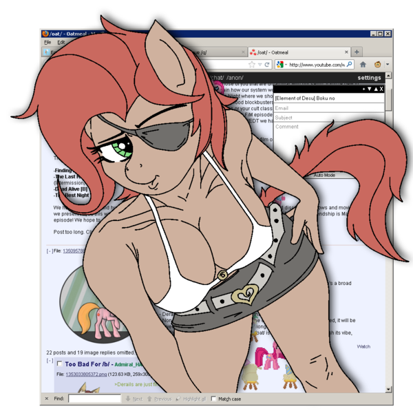 Size: 1000x1000 | Tagged: anthro, bikini, breasts, clothes, dead source, derpibooru import, female, mlpchan, skirt, suggestive, swimsuit