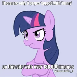 Size: 800x800 | Tagged: derpibooru, derpibooru import, disapproval, exploitable meme, meta, roflbot, safe, tags, text, twilight sparkle, unamused