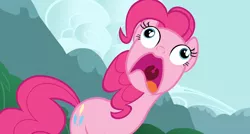 Size: 1918x1030 | Tagged: clone, derpibooru import, faic, le gasp, open mouth, pinkie clone, pinkie frogmouth, pinkie pie, safe, screaming, screencap, too many pinkie pies, uvula, wide eyes