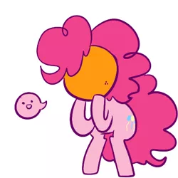 Size: 450x450 | Tagged: artist:mt, :d, derpibooru import, orangified, pinkie pie, safe, solo, too many pinkie pies