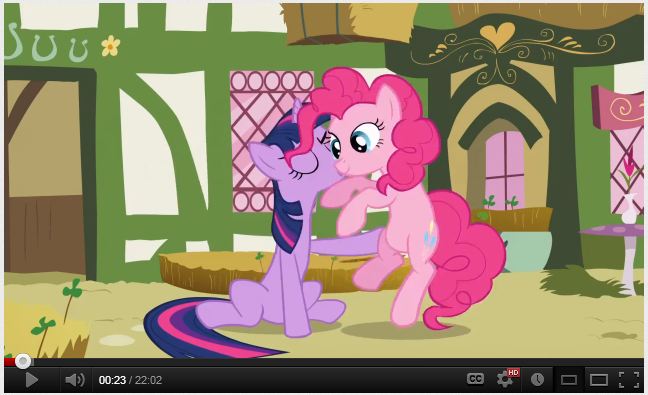 Size: 648x395 | Tagged: safe, derpibooru import, screencap, pinkie pie, twilight sparkle, out of context, youtube