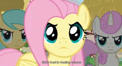 Size: 853x466 | Tagged: cuba, derpibooru import, fluttershy, safe, screencap, sunshower raindrops, too many pinkie pies, twinkleshine, youtube caption