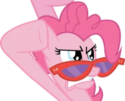 Size: 1024x826 | Tagged: artist:misspepperony, derpibooru import, glasses, pinkie pie, safe, simple background, transparent background, vector