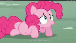 Size: 1920x1080 | Tagged: derpibooru import, pinkie pie, safe, screencap, too many pinkie pies, youtube caption