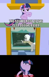 Size: 516x813 | Tagged: safe, derpibooru import, edit, edited screencap, screencap, covalent bond, twilight sparkle, the crystal empire, chalkboard, close enough, comic, glasses, math, rage face