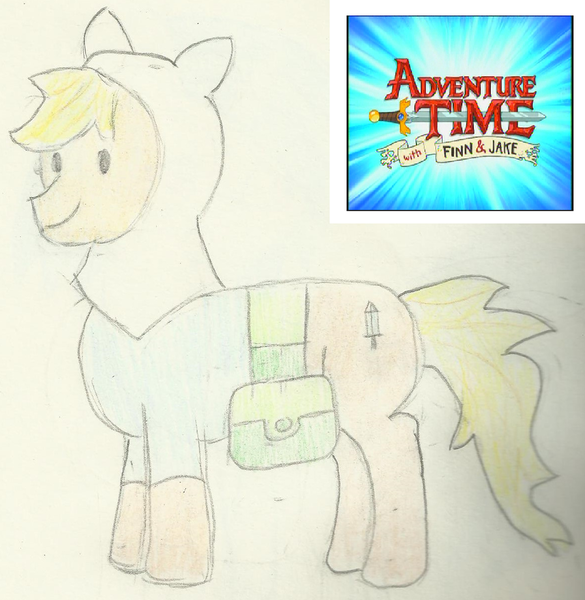 Size: 900x923 | Tagged: adventure time, artist:kall6000, crossover, derpibooru import, finn the human, ponified, safe