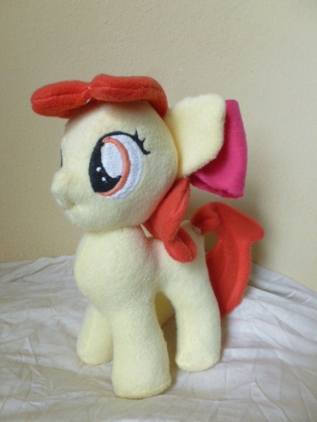 Size: 480x640 | Tagged: safe, artist:appledewplushies, derpibooru import, apple bloom, pony, irl, photo, plushie, solo