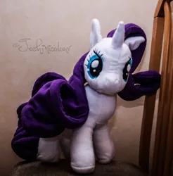 Size: 1024x1041 | Tagged: safe, artist:yuukon, derpibooru import, rarity, pony, irl, photo, plushie, solo