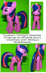 Size: 1500x2411 | Tagged: artist:batosan, brushable, custom, derpibooru import, irl, photo, safe, solo, toy, twilight sparkle