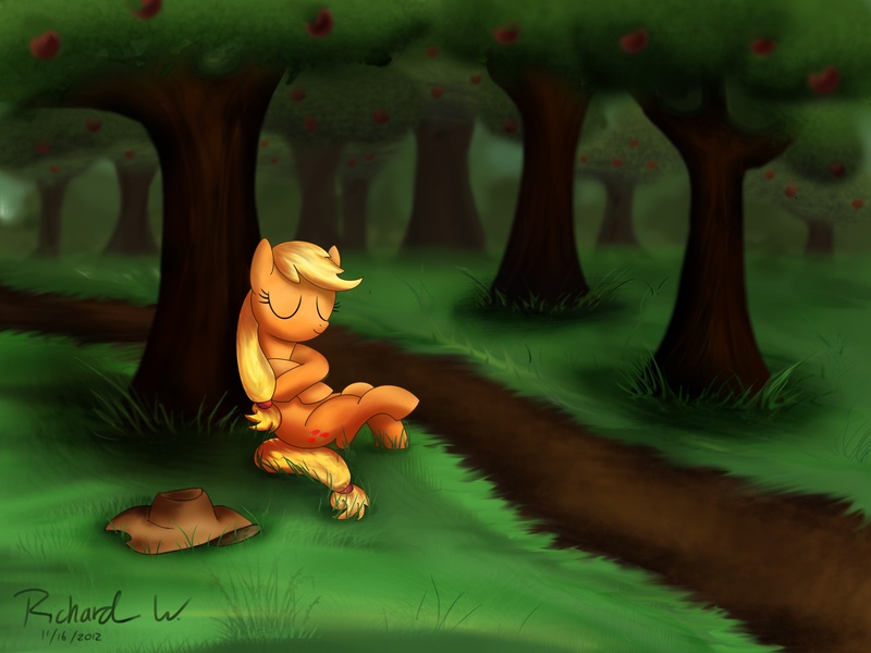 Size: 4000x3000 | Tagged: safe, artist:psychoanalytic, derpibooru import, applejack, earth pony, pony, solo