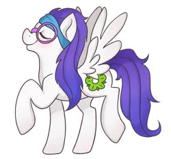 Size: 830x770 | Tagged: safe, artist:cloudbrownie, derpibooru import, oc, unofficial characters only, pegasus, pony, flower, purple mane, simple background, solo, transparent background, verta flower, white