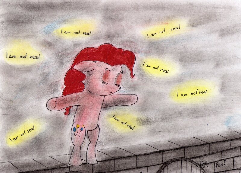 Size: 3383x2424 | Tagged: derpibooru import, eyes closed, jumper, pinkie pie, sad, safe, solo, suicide