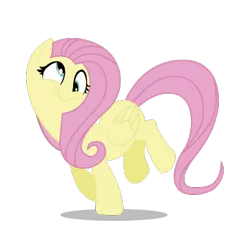 Size: 424x406 | Tagged: safe, artist:korikian, derpibooru import, fluttershy, derp, simple background, transparent background, vector