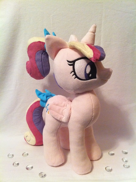 Size: 1936x2592 | Tagged: safe, artist:planetplush, derpibooru import, princess cadance, pony, foalsitter, irl, photo, plushie, solo, young