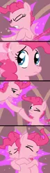 Size: 378x1312 | Tagged: safe, artist:gingermint, artist:icekatze, derpibooru import, pinkie pie, earth pony, pony, too many pinkie pies, bad end, clone, comic, female, hug, imminent death, mare, pinkie clone, pinkie clone debate