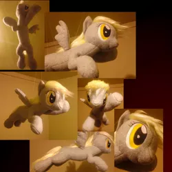Size: 1500x1500 | Tagged: safe, artist:tres-apples, derpibooru import, derpy hooves, pegasus, pony, female, flying, irl, mare, photo, plushie, solo