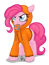 Size: 600x800 | Tagged: artist:gingerfoxy, clothes, crossover, derpibooru import, hoodie, kenny, kenny mccormick, pinkie pie, poison joke, safe, south park