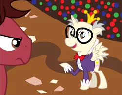 Size: 1600x1248 | Tagged: safe, artist:alisonwonderland1951, derpibooru import, ponified, alicorn, pony, glasses, king candy, sugar rush, wreck-it ralph