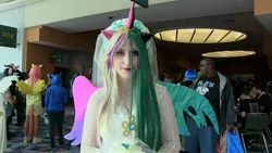 Size: 1280x720 | Tagged: cadance two face, convention, cosplay, derpibooru import, duality, equestria la, human, irl, irl human, photo, princess cadance, queen chrysalis, safe