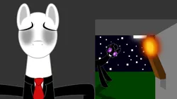 Size: 4000x2250 | Tagged: artist:ambassad0r, crossover, derpibooru import, enderman, endermare, enderpony, night, ponified, safe, slendermane, slenderpony, vector