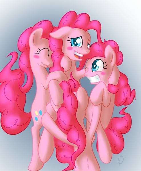 Size: 1142x1388 | Tagged: artist:sharpy, derpibooru import, funcest, pinkie pie, questionable, selfcest, unlimited pinkie works