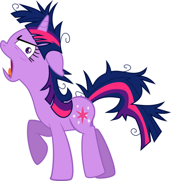 Size: 6806x7209 | Tagged: safe, artist:emedina13, derpibooru import, twilight sparkle, pony, unicorn, lesson zero, absurd resolution, aside glance, female, floppy ears, frustrated, glare, looking at you, mare, open mouth, raised hoof, reaction image, sideways glance, simple background, solo, transparent background, twilight snapple, unicorn twilight, vector