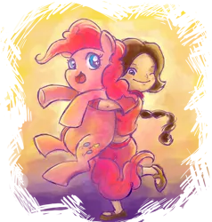 Size: 900x946 | Tagged: artist:kounyoukai, avatar the last airbender, crossover, derpibooru import, pinkie pie, safe, ty lee