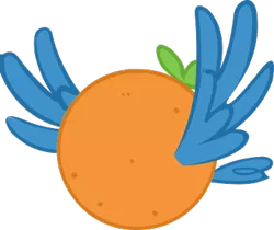 Size: 374x314 | Tagged: artist:iloveportalz0r, derpibooru import, orange bird, orangified, safe, simple background, solo, svg, .svg available, too many pinkie pies, transparent background, vector