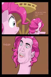 Size: 800x1200 | Tagged: artist:sonikku001, clone, derpibooru import, nicolas cage, pinkie blind, pinkie clone, pinkie pie, safe, too many pinkie pies