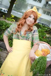 Size: 427x640 | Tagged: artist:emulux, carrot top, cosplay, derpibooru import, golden harvest, human, irl, irl human, photo, safe, solo