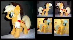 Size: 2645x1445 | Tagged: applejack, artist:fireflytwinkletoes, derpibooru import, irl, photo, plushie, safe, solo