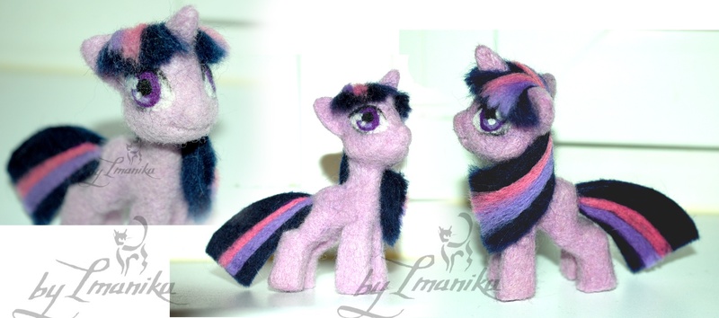 Size: 1788x792 | Tagged: artist:imanika, derpibooru import, filly, irl, needle felted, photo, plushie, safe, solo, twilight sparkle