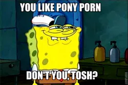 Size: 500x333 | Tagged: safe, derpibooru import, barely pony related, image, image macro, jpeg, just one bite, spongebob squarepants, spongebob squarepants (character), tosh.0