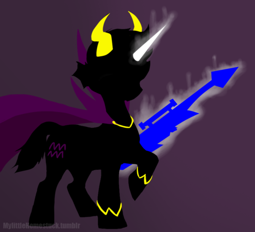 Size: 500x456 | Tagged: artist:mylittlehomestuck, derpibooru import, homestuck, orphaner dualscar, ponified, safe