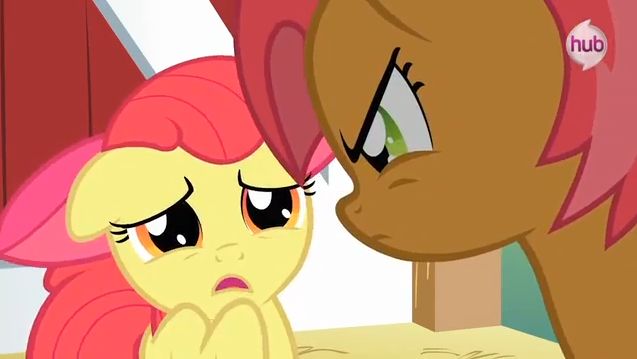 Size: 637x359 | Tagged: apple bloom, babs seed, derpibooru import, one bad apple, safe, screencap