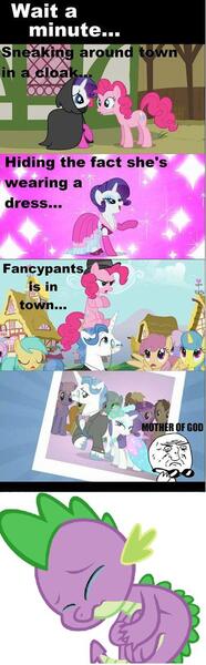 Size: 398x1285 | Tagged: derpibooru import, edit, fancypants, female, male, meta, pinkie pie, raripants, rarity, safe, screencap, shipping, spike, straight