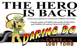 Size: 1053x639 | Tagged: daring do, derpibooru import, fanfic, indiana jones, parody, poster, safe, upcoming